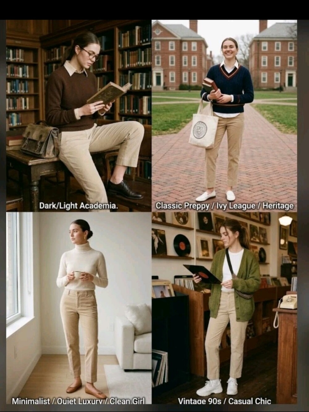 Lauren Ralph Lauren P12 12P Beige Chino Pants 90s Quiet Luxury Academia Ivy Leag
